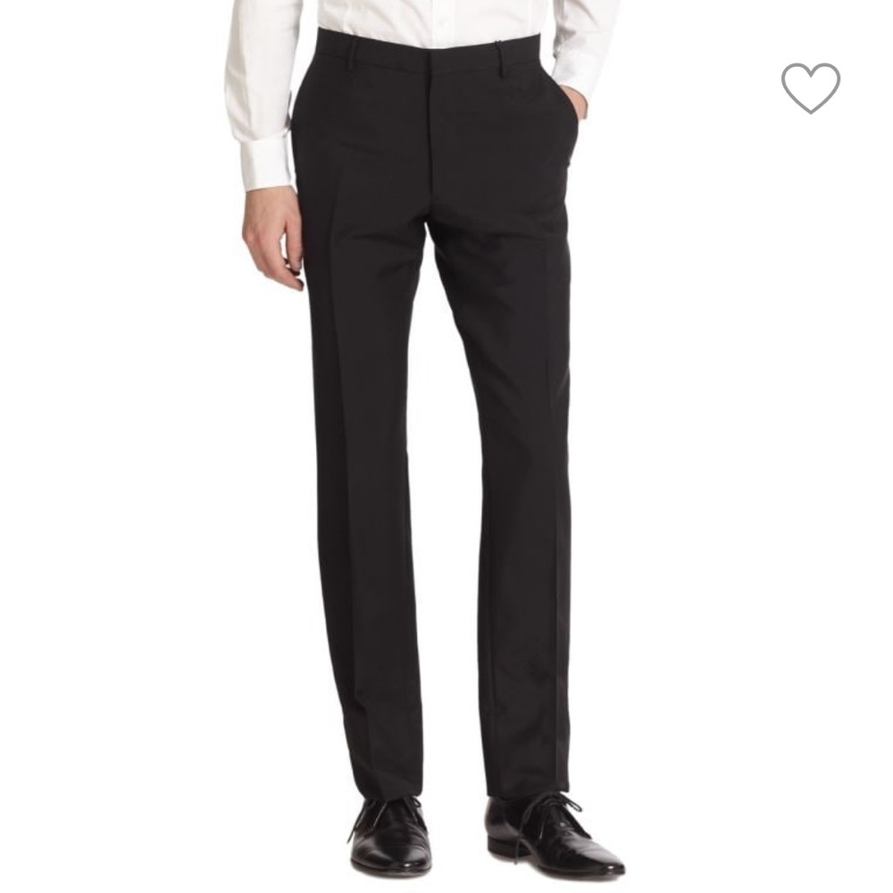 Burberry Millbank Trousers classic flat-front wool trousers. Brand new.